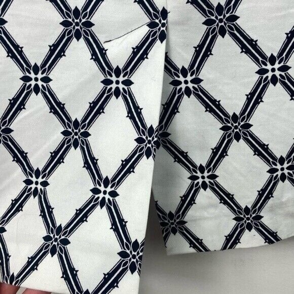 NEW Pencil Skirt Print White Black Womens Size 12 New Without Tags Melanie Lyne - Picture 3 of 7